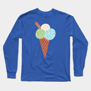 Ice Cream Cone Long Sleeve T-Shirt